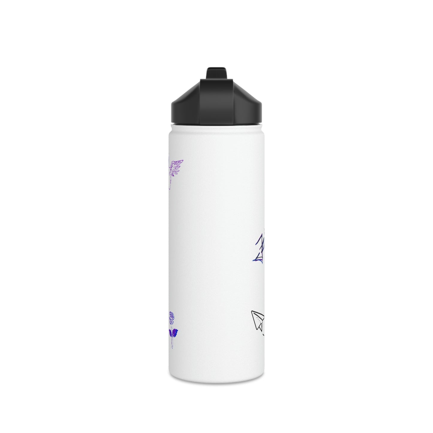 Airplane Mode- Stainless Steel Water Bottle, Standard Lid