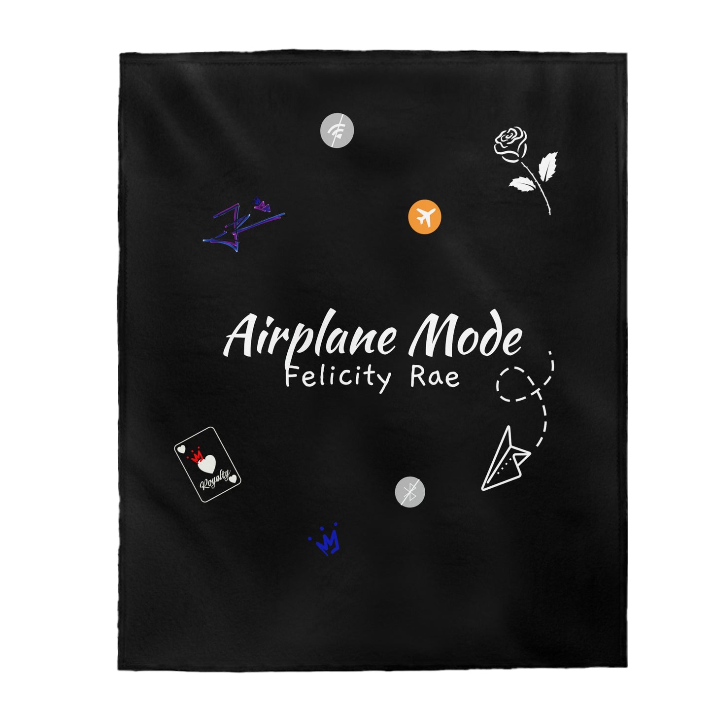 Airplane Mode Velveteen Plush Blanket