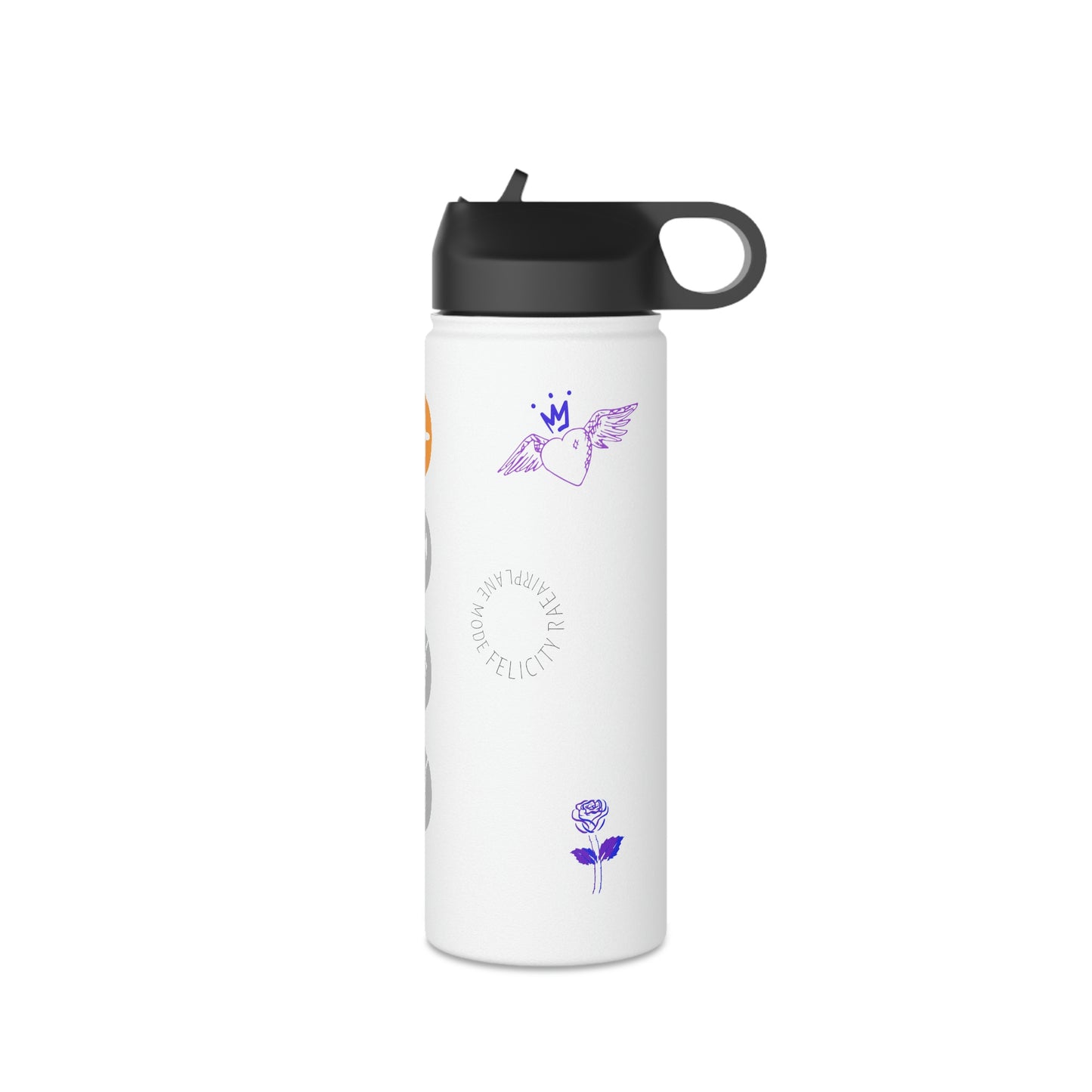 Airplane Mode- Stainless Steel Water Bottle, Standard Lid