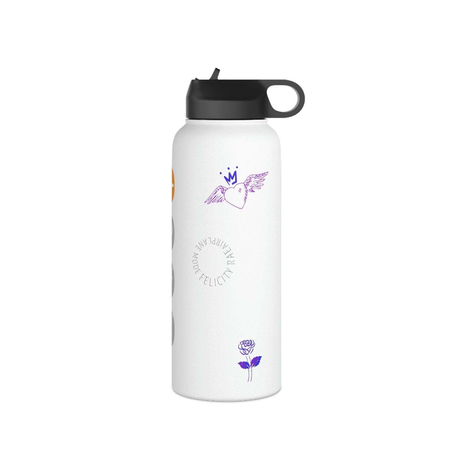 Airplane Mode- Stainless Steel Water Bottle, Standard Lid