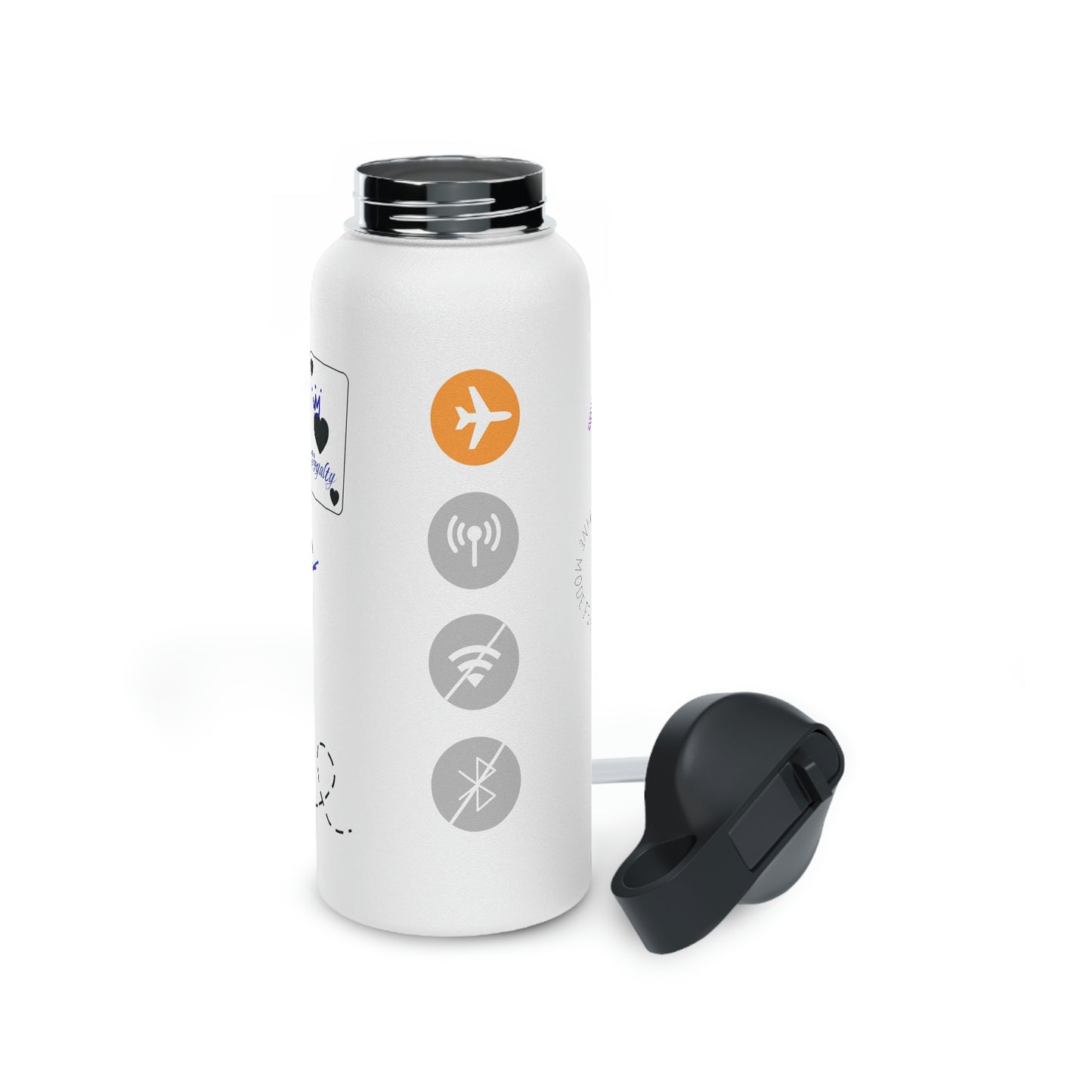 Airplane Mode- Stainless Steel Water Bottle, Standard Lid