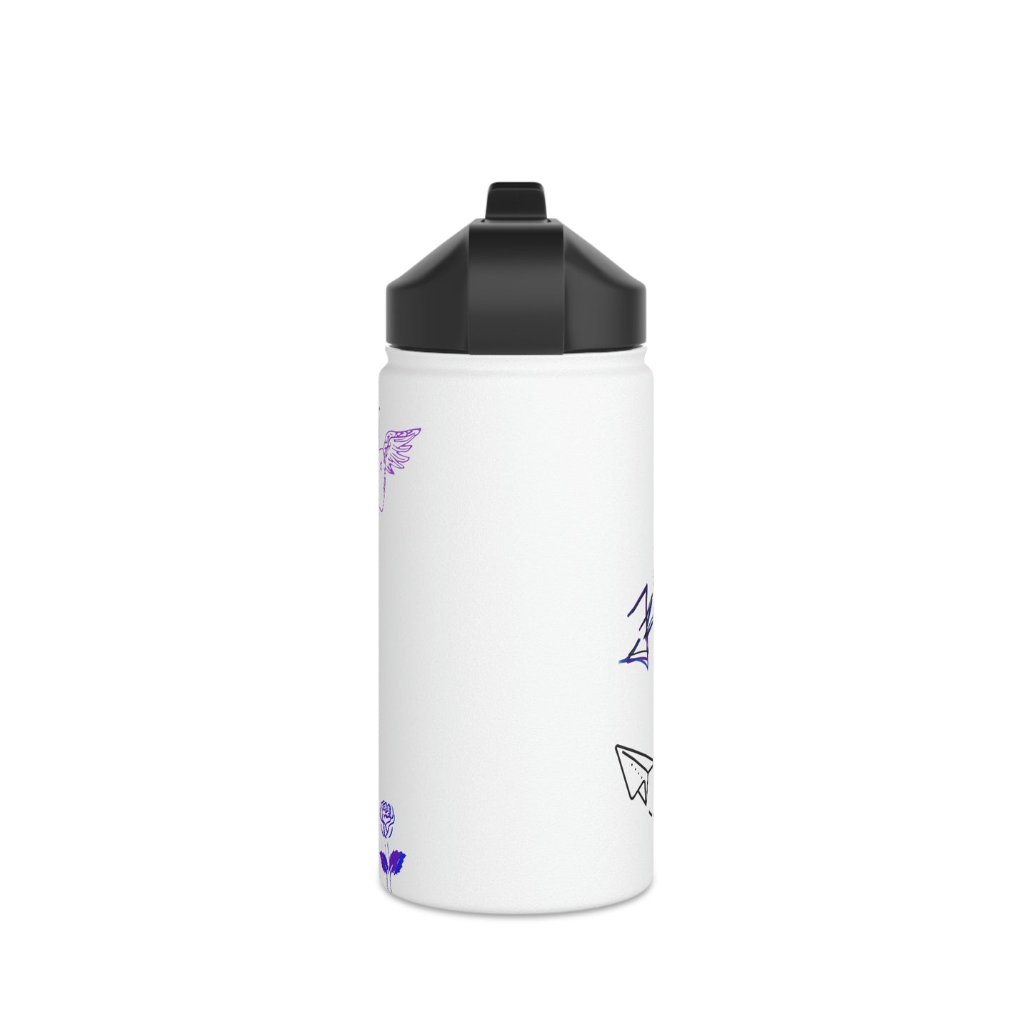 Airplane Mode- Stainless Steel Water Bottle, Standard Lid