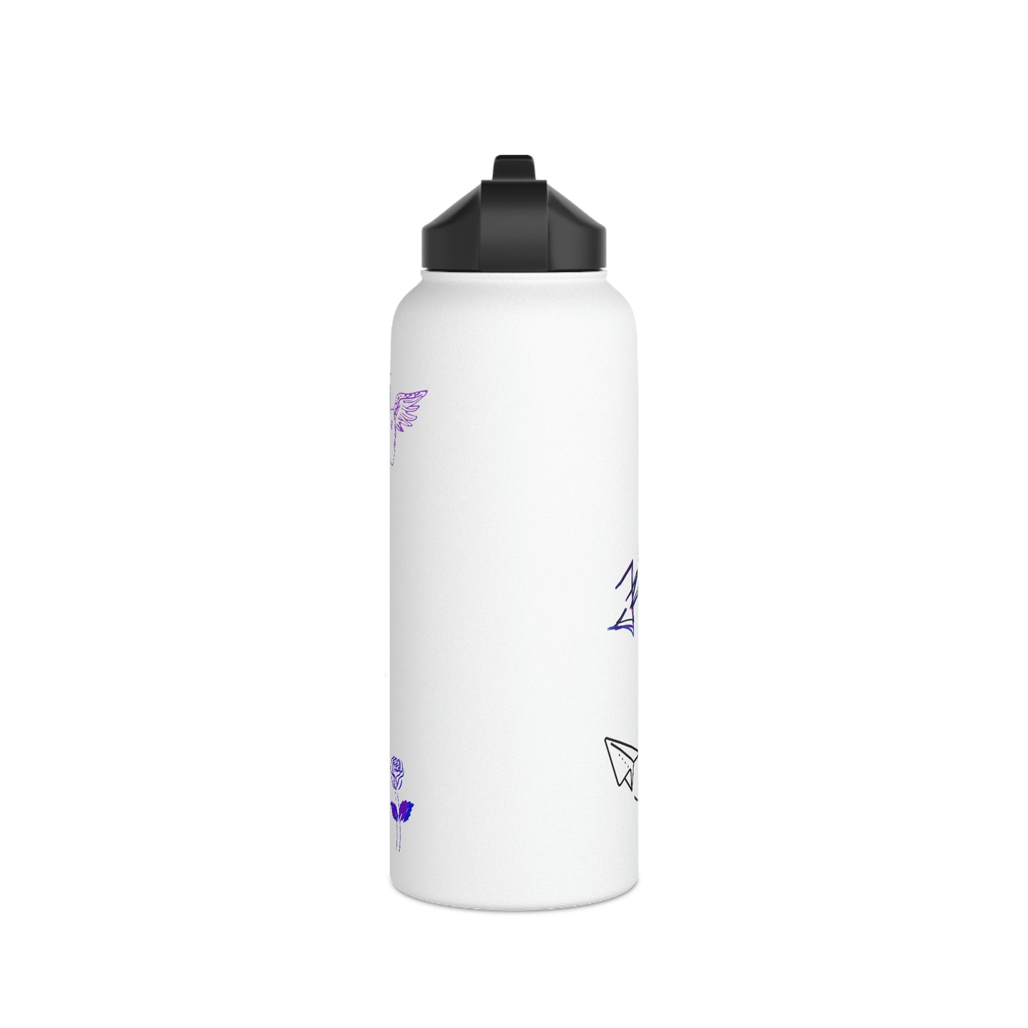 Airplane Mode- Stainless Steel Water Bottle, Standard Lid